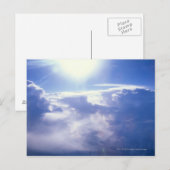 Zon door wolken heen briefkaart (Voorkant / Achterkant)