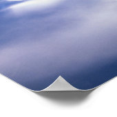 Zon door wolken heen poster (Hoek)