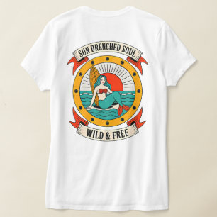Zon Doorstoelde Zeemeerminziel Wilde & Vrije Oce T-shirt