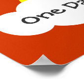 Zon één dag glimlachen tegelijk Poster herstel (Hoek)