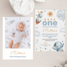 Zon Eerste Reis Rond de Zon Foto 1e Verjaardag