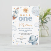 Zon Eerste Reis Rond de Zon Foto 1e Verjaardag Kaart (Staand voorkant)