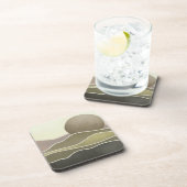 Zon en bergen bier onderzetter (Rechterzijde)