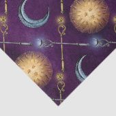 Zon- en bewegingspatroon op Paarse ontkoppeling Tissuepapier (Detail)