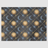 Zon- en bewegingspatroon op zwarte loskoppeling tissuepapier (Voorkant)