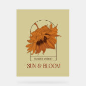 Zon en bloei acryl bord (Voorkant)