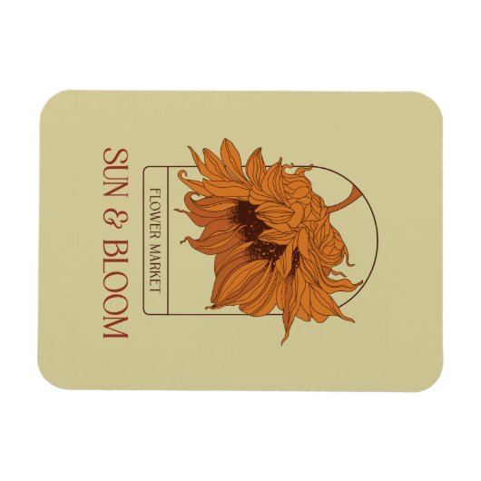 Zon en bloei magneet (Horizontaal)