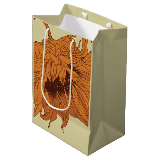 Zon en bloei medium cadeauzakje (Voorkant Gekanteld)