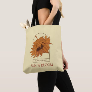 Zon en bloei tote bag
