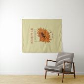 Zon en bloei wandkleed (In Situ (horizontaal))