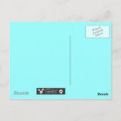 Zon en bloemen briefkaart (Achterkant)