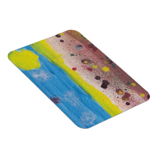 Zon en bloemen magneet van Nate (Rechterzijde)