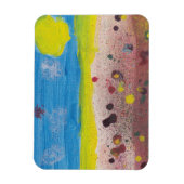 Zon en bloemen magneet van Nate (Verticaal)