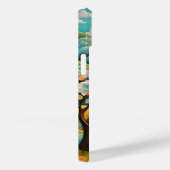 zon en bomen en bloemen iPhone Hoesjes (Achterkant / Rechts)