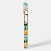 zon en bomen en bloemen iPhone Hoesjes (Achterkant / Links)