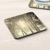 Zon- en boomkwekerijkusten bier onderzetter (Linkerzijde)