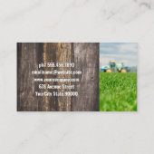 Zon en gekleurde verfkwast | landbouwer visitekaartje (Achterkant)