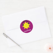 Zon- en hoofdtelefoonstickers met levensduur ronde sticker (Envelop)