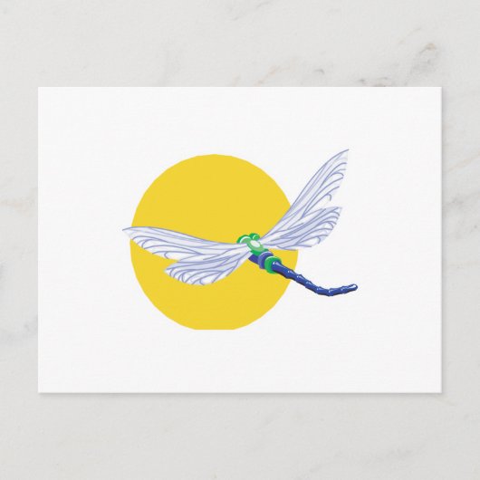 zon en libel ontwerp briefkaart (Voorkant)
