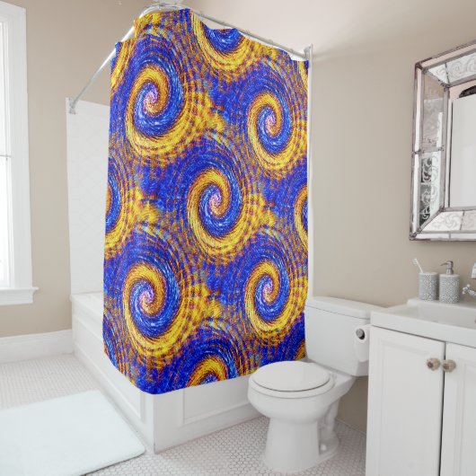 Zon en lucht..... douchegordijn (In situ)