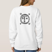 Zon en maan Abstracte oorbare Kunst Trui (Achterkant)