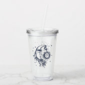 Zon en Maan Acryl Drinkbeker (Achterkant)
