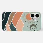 Zon en Maan Bergen Case-Mate iPhone Case (Achterkant (horizontaal))