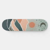 Zon en Maan Bergen Persoonlijk Skateboard (Horizontaal)