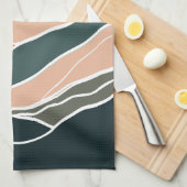 Zon en Maan Bergen Theedoek (Quarter Fold)