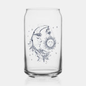 Zon en Maan Blikvorm Glas (Achterkant)
