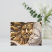 zon en maan briefkaart (Staand voorkant)