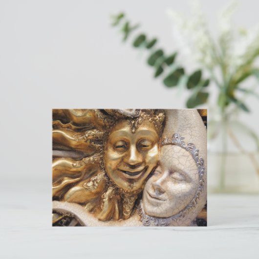 zon en maan briefkaart (Staand voorkant)