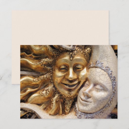 zon en maan briefkaart (Voorkant / Achterkant)