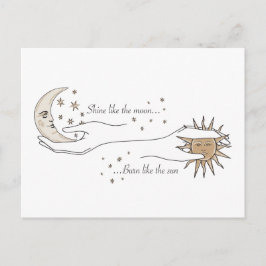 Zon en Maan Briefkaart