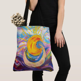 "Zon en Maan" Canvas tas (groot)