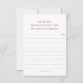 "Zon en Maan" Flat Note Kaart Notitiekaartje (Achterkant)