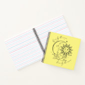 Zon en Maan Gele Notitieboek (Binnen)
