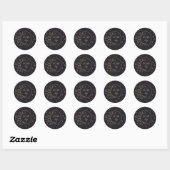 Zon en Maan Goudfolie Sticker (Vel)