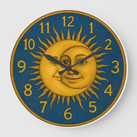 Zon en Maan Grote Klok (Voorkant)