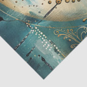 Zon en Maan Hemels Motief Tissuepapier (Detail)