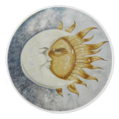 Zon- en Maan Hemels Ontwerp Keramische Knop (Voorkant)
