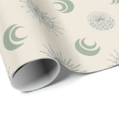 Zon en Maan in Harmonie! Cadeaupapier (Rol Hoek)
