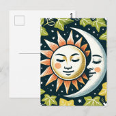 Zon en Maan Ivy Briefkaart (Voorkant / Achterkant)