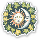 Zon en Maan Ivy Sticker (Voorkant)