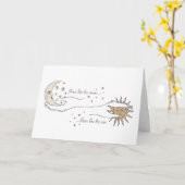 Zon en maan kaart (Gele Bloem)