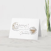 Zon en maan kaart (Voorkant)