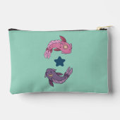 Zon- en Maan Koi Vis | Hemelse Vissen Kunst Etui (Achterkant)