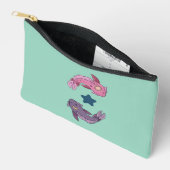 Zon- en Maan Koi Vis | Hemelse Vissen Kunst Etui (Open)