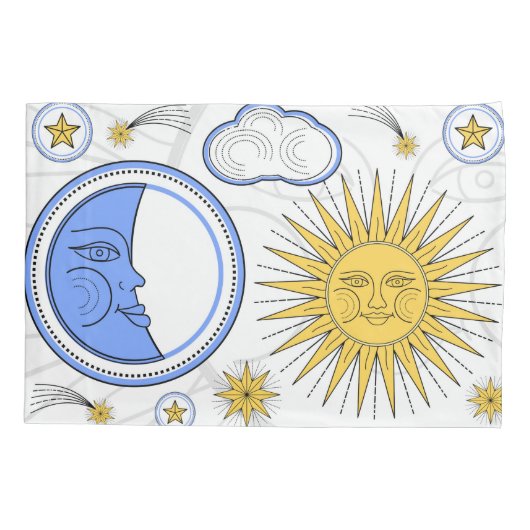  zon en maan kussensloop (Achterkant)