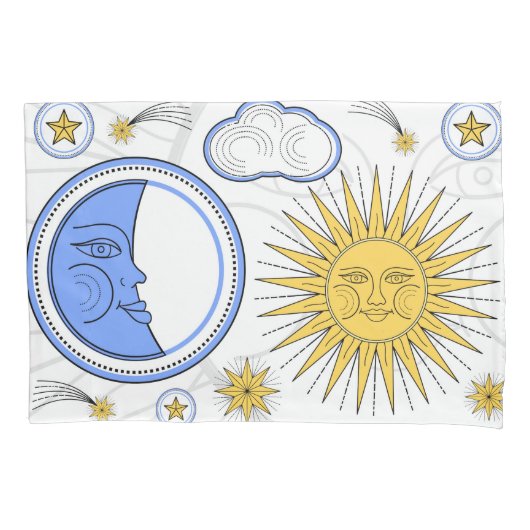 zon en maan kussensloop (Voorkant)